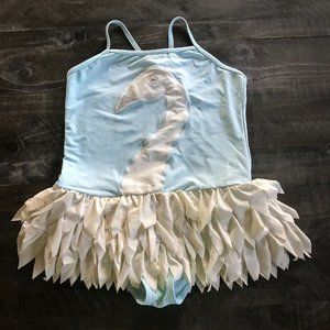 Adorable Swan Swimsuit Sz 12